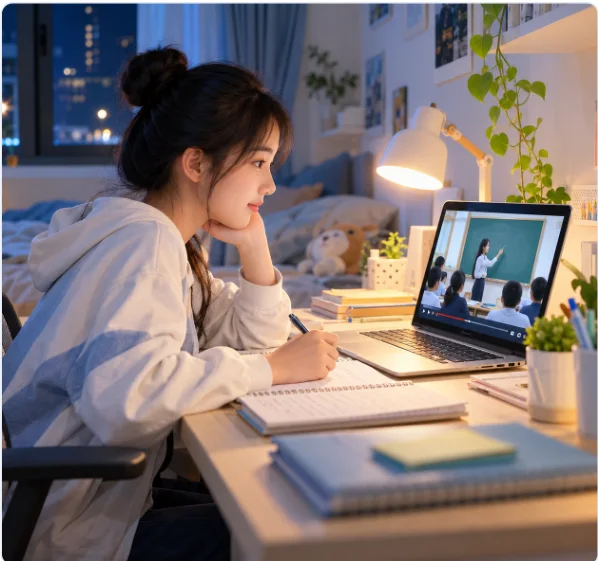 Nghỉ học không lỡ bài — học sinh xem lại tiết học tại nhà